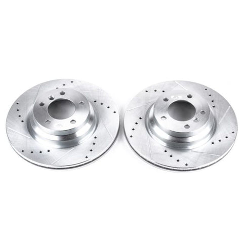 Power Stop 2006 BMW 330i Front Evolution Drilled & Slotted Rotors - Pair - EBR843XPR