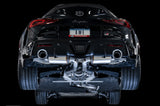 AWE Tuning 2020 Toyota Supra A90 Resonated Touring Edition Exhaust - 5in Chrome Silver Tips - 3015-32118