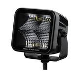 Hella Universal Black Magic 3.2in L.E.D. Cube Kit - Flood Beam - 358176811