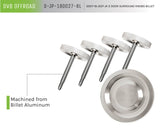 DV8 Offroad 2007-2018 Jeep JK 2 Door Billet Door Surround Knobs - D-JP-180027-BL