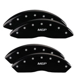 MGP 4 Caliper Covers Engraved Front & Rear MGP Black finish silver ch - 34006SMGPBK