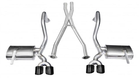 Corsa 1997-2004 Chevrolet Corvette C5 Z06 5.7L V8 Black Xtreme Cat-Back + XO Exhaust - 14962BLK