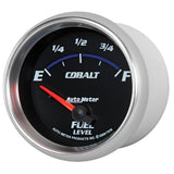 Autometer Cobalt 66.7mm 240-33 ohms Short Sweep Electronic Fuel Level Gauge - 7916