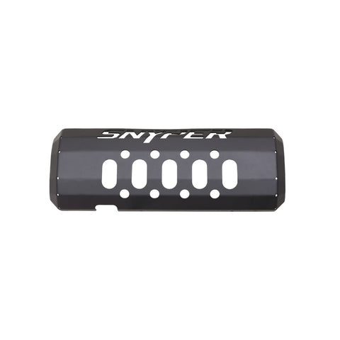 Westin/Snyper 07-17 Jeep Wrangler Muffler Skid Plate - Textured Black - 42-21045