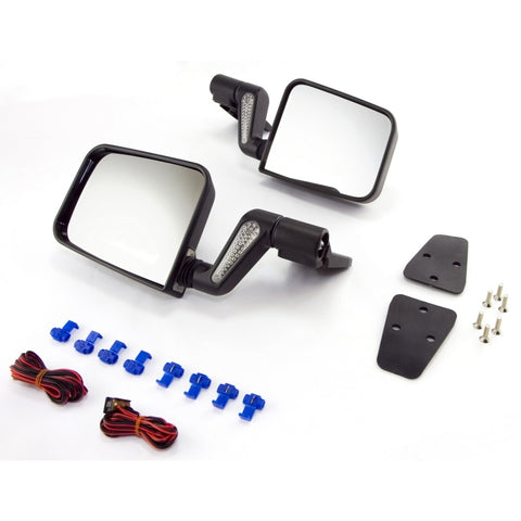 Rugged Ridge 87-02 Jeep Wrangler Black Heated Door Mirror Kit - 11002.20