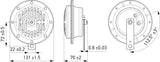 Hella Horn STone 12V 310Hz Ltone - 004811001