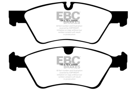 EBC 06 Mercedes-Benz E500 5.0 4-Matic Redstuff Front Brake Pads - DP31592C