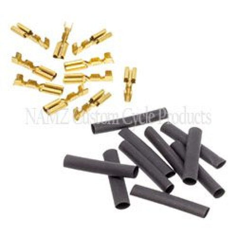 NAMZ 69-81 HD Brake Switches 1/8in. Female Crimp Terminal 22-16g w/Heat Shrink - 10 Pack (HD 9904) - NHD-9904