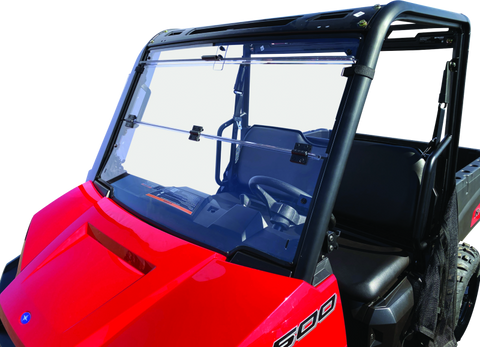 QuadBoss 17-21 Polaris Ranger 500 Windbreak Folding Windshield - 375783