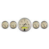 AutoMeter Gauge Kit 5 Pc. 3-1/8in. & 2-1/16in. Elec. Speedometer Antique Beige - 1809