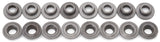 Edelbrock Valve Spring Retainers Steel Set of 16 - 9707
