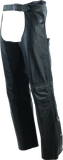 River Road Plains Leather Chaps Black - Large - 094420