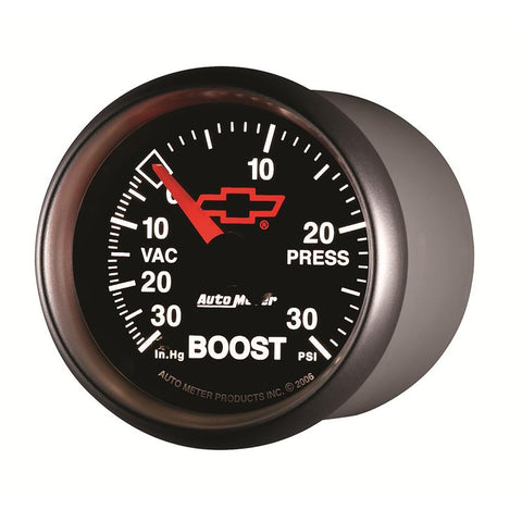 Autometer Sport-Comp II GM 52mm 30 PSI Mechanical Boost Vacuum Gauge - 3603-00406