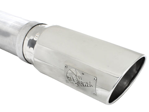 aFe MACHForce XP 5in DPF-Back SS Exht Dodge RAM 13-14 6.7L (td) Mega Cab w/ Polished Tip - 49-42039-P