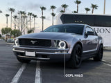 Raxiom 05-09 Ford Mustang GT V6 Axial Series CCFL Halo Projector Headlight- Blk Housing (Smkd Lens) - 49121