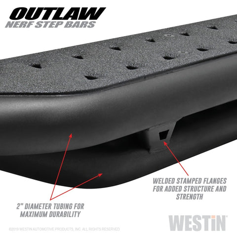 Westin 14-18 Chevrolet/GMC Silverado/Sierra 1500 CrewCab 15-19 2500/3500CrewCab Outlaw Nerf Step Bar - 58-53725