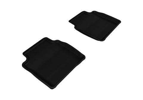 3D MAXpider 2008-2012 Chevrolet Malibu Kagu 2nd Row Floormats - Black - L1CH04821509