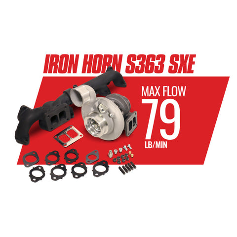 BD Diesel Iron Horn 5.9L Turbo Kit S363SXE/76 0.91AR Dodge 03-07 - 1045172