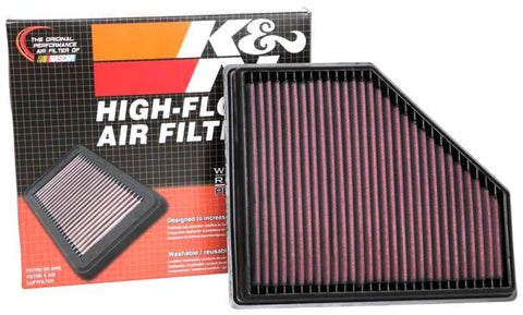 K&N 2019 BMW 330I L4-2.0L Turbo F/I/DSL Replacement Drop In Air Filter - 33-3136
