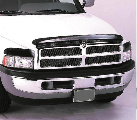 AVS 97-04 Dodge Dakota Bugflector Deluxe 3pc Medium Profile Hood Shield - Smoke - 45751
