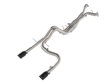 aFe 22-26 Ford Bronco V6 3.0L (tt) Vulcan Series 3in 304SS Cat-Back Exhaust System w/ Black Tips - 49-33154-B
