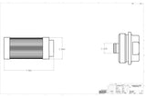 Aeromotive Replacement 40 Micron Fabric Element (for 12303 Filter Assembly) - 12603