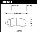 Hawk Subaru HPS Street Front Brake Pads - HB424F.665