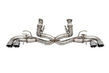 Corsa 2020-2025 Corvette C8 3in Valved Cat-Back 4.5in Pol Quad Tips - Fits Factory NPP Exhaust w/AFM - 21106