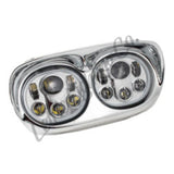 Letric Lighting Hdlght Dual W/Halo 5.75in Chr - LLC-LRHP-HCC