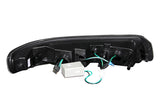 ANZO 1999-2002 Chevrolet Silverado 1500 LED Parking Lights Black w/ Amber Reflector - 511055