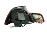 ANZO 2000-2003 BMW 3 Series E46 LED Taillights Red/Smoke 4pc - 321186