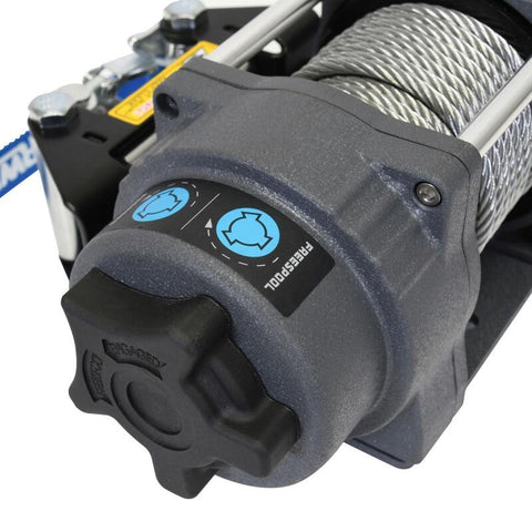 Superwinch 3500 LBS 12V DC 7/32 in x 32 ft Steel Rope Terra 3500 Winch - Gray Wrinkle - 1135260