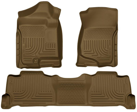 Husky Liners 07-13 GM Escalade/Suburban/Yukon WeatherBeater Tan Front & 2nd Seat Floor Liners - 98253