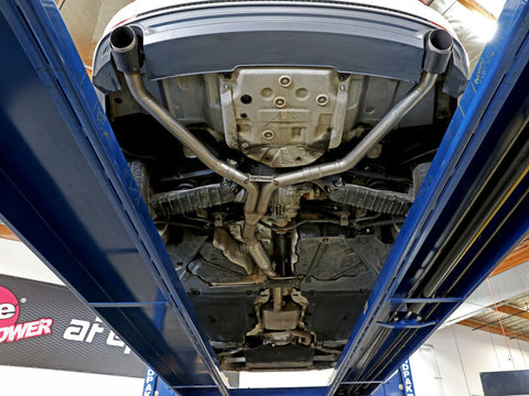 aFe 17-19 Audi A4 (B9) MACH Force-Xp 3in to 2.5in 304 SS Cat-Back Exhaust System-Dual Polished Tips - 49-36420-P