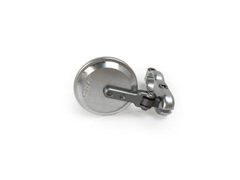 CRG Blindsight Folding 2 in. Round Bar-End Mirror - Silver - BSLS-201