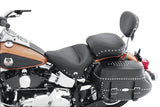 Mustang 06-17 Harley Softail Wide Tire (200mm) Std Touring,Wide Touring Pass Seat w/Studs - Black - 76243