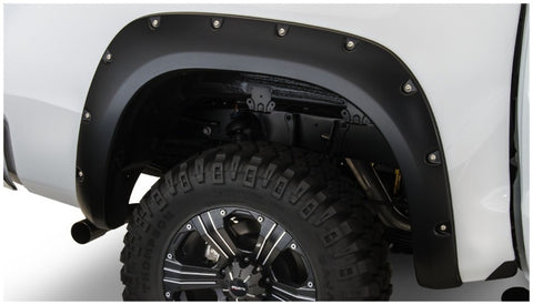 Bushwacker 07-13 Toyota Tundra Fleetside Pocket Style Flares 4pc 97.6/78.7/66.7in Bed - Black - 30911-02