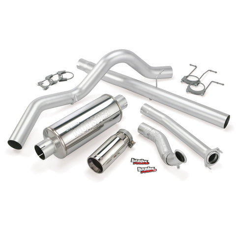 Banks Power 94-97 Ford 7.3L CCLB Monster Exhaust System - SS Single Exhaust w/ Chrome Tip - 46299