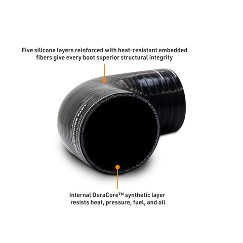 Mishimoto Duracore 4in 90 Degree Coupler - MMDCC-40A9BK
