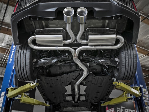 aFe Takeda 3in 304 SS Cat-Back Exhaust System w/Polished Tips 2017+ Honda Civic Si (4dr) I4 1.5L (t) - 49-36621-P