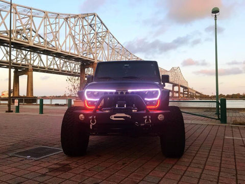Oracle VECTOR Series Full LED Grille - Jeep Wrangler JK - NA - 5817-PRO