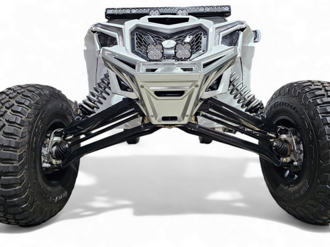 Elektric Offroad 2017+ Can Am X3 Maverick Billet Front Winch Bumper Anodized Clear - FWB210036