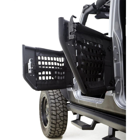 Rampage 2007-2018 Jeep Wrangler(JK) 2-Door Tube Doors With Netting - Black - 7695