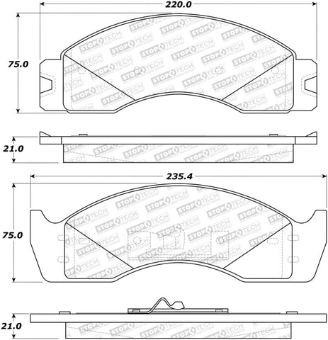 StopTech Street Brake Pads - 308.04110