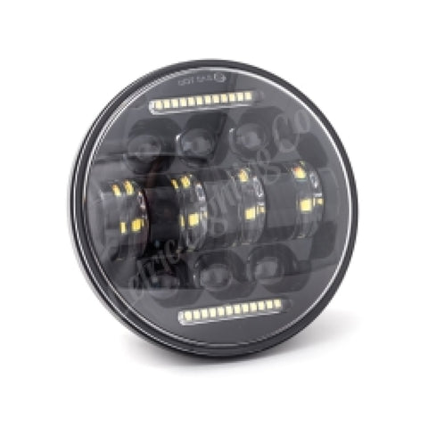 Letric Lighting 5.75? LED Black Diez 10-LED Headlight Dual Horizontal DRL - LLC-LHC-5D