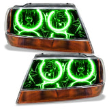 Oracle 99-04 Jeep Grand Cherokee SMD HL - Black - ColorSHIFT - 7167-330