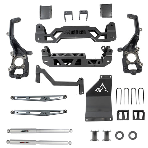 Belltech 2021+ Ford F150 4WD Trail Performance 6in. Base Lift Kit w/ Shocks - 152510BK