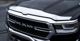 AVS 2019 Dodge RAM 1500 Aeroskin Low Profile Acrylic Hood Shield - Chrome - 622163