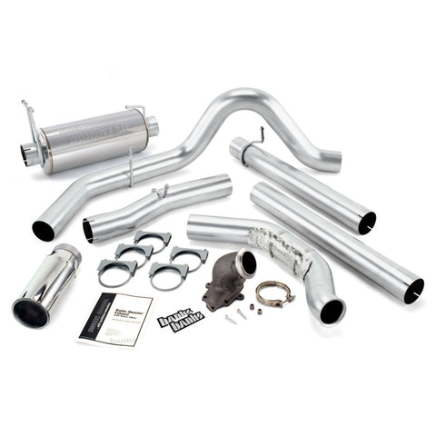 Banks Power 01-03 Ford 7.3L 275HP w/Cat (MT) Monster Exh w/ Power Elbw - SS Single Exh w/ Chrome Tip - 48660