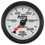 Autometer Phantom II 52mm Full Sweep Electronic 0-100 PSI Oil Pressure Gauge - 7553